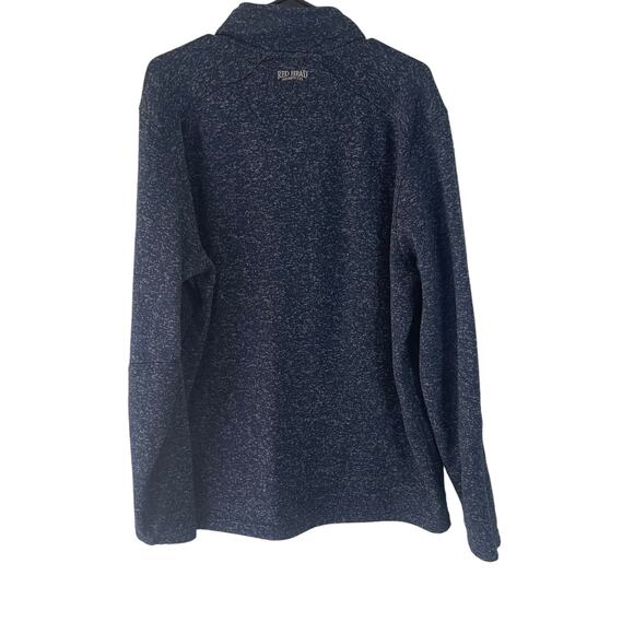 Red Head Men's Size XL Blue Half Button Pullover Henley Outdoor Sweater - Picture 5 of 9